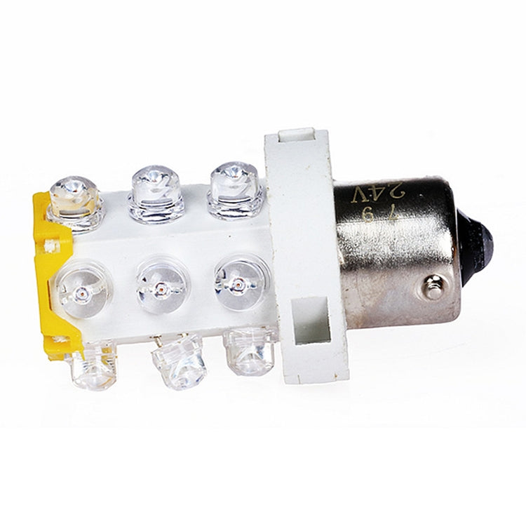 B15 15 LEDs Small Bulb LED Warning Light, Random Color Delivery, 220V