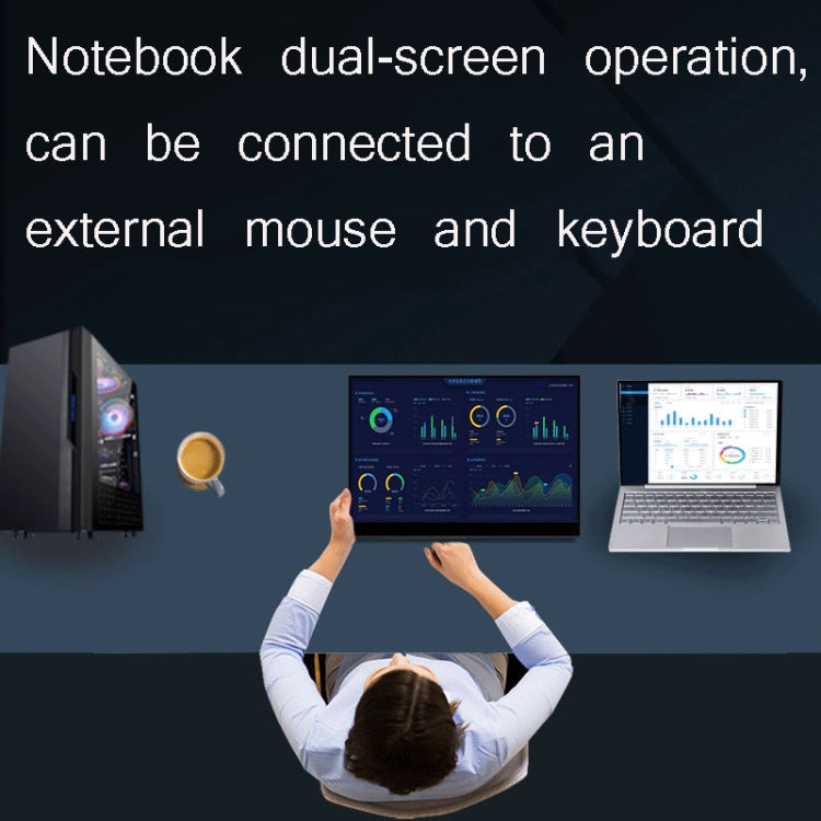 15.6 Inch Portable 1080P Display, Touch Version, Battery Touch Version