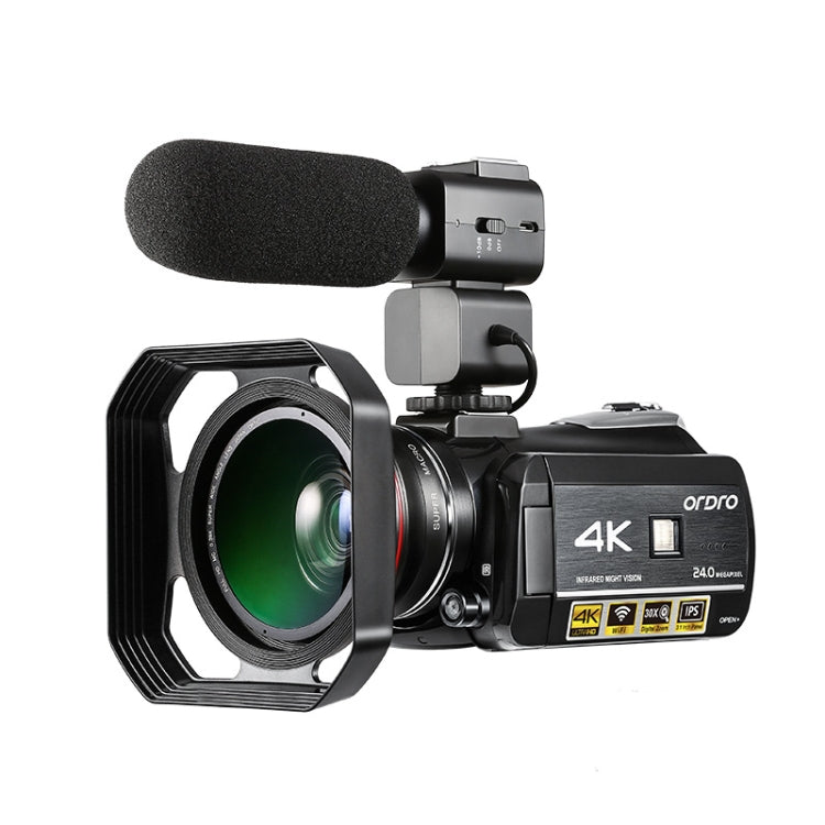 ORDRO AC3 3.1 inch IPS Screen 4K Full HD 13MP Night Vision WiFi Live Camcorder DV Digital Camera