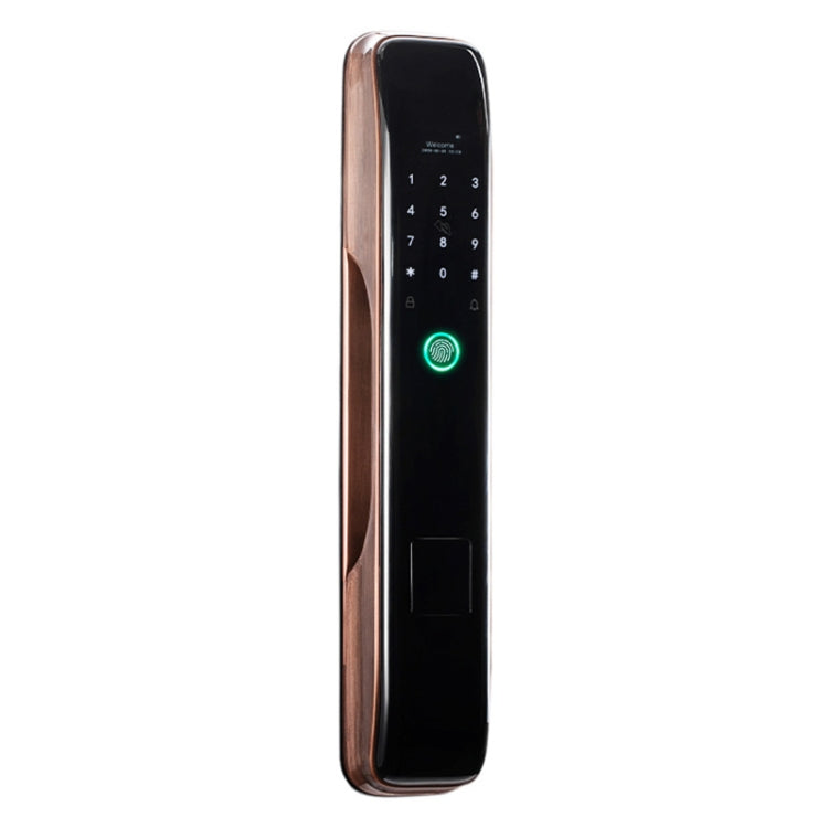 Smart Wifi Anti-Theft Fingerprint Password Lock Mobile Phone Remote Control Electronic Door Lock Magnetic Card Lock, SM-SL808 Automatic Black, SM-SL808 Automatic Bronze