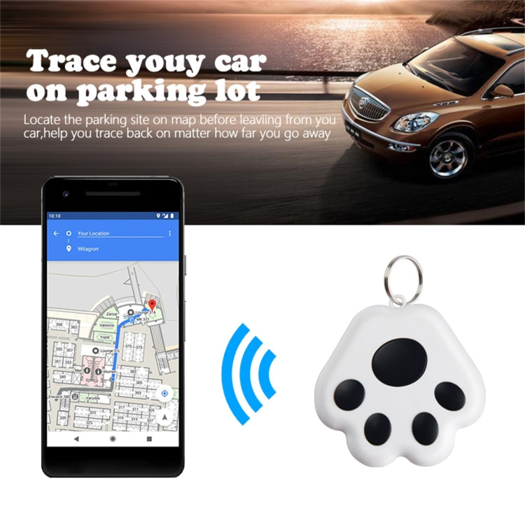2 PCS HYC-09 Dog Paw Bluetooth Anti-Lost Device Pet Tracking Locator Keychain Smart Search Two-Way Alarm, Dog Paw Light Blue, Dog Paw Green, Dog Paw Pink, Dog Paw Red, Dog Paw Dark Blue, Dog Paw Dark Gray, Dog Paw Black, Dog Paw White
