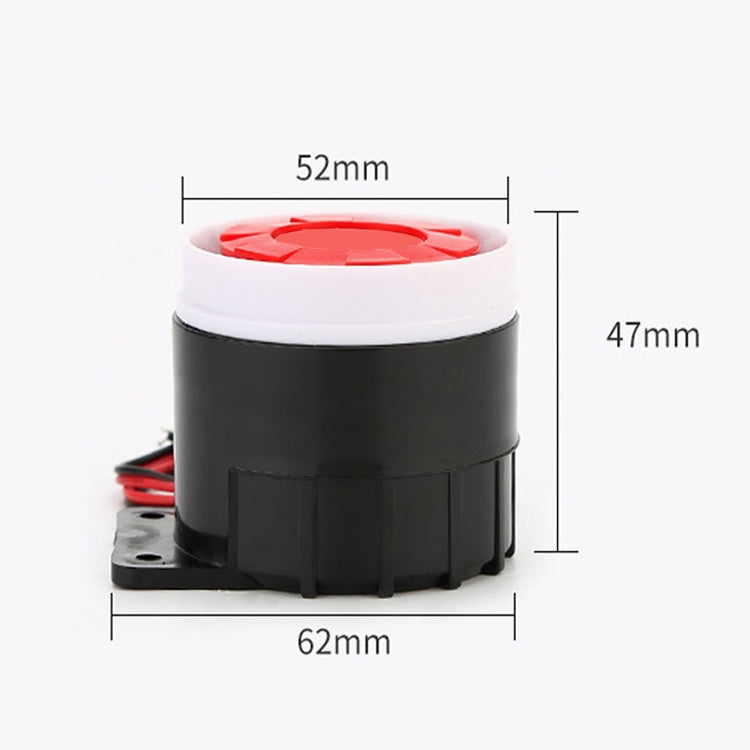 BJ-1K High-Decibel Active Buzzer Dual Audio Electronic Siren Alarm Wall-Mounted Anti-Theft Buzzer, Voltage:, 12V, 24V, BJ-1K 220V 120dB
