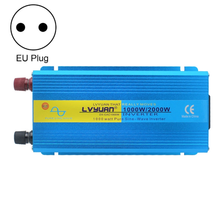 LVYUAN  2000W Car Home Pure Sine Wave Solar Inverter, 12V To 220V, 24V To 220V, 48V To 220V, 60V To 220V, 72V To 220V, 12V To 220V EU Plug, 12V To 220V AU Plug