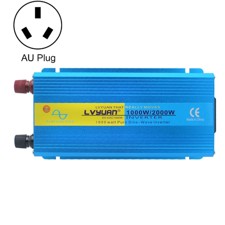 LVYUAN  2000W Car Home Pure Sine Wave Solar Inverter, 12V To 220V, 24V To 220V, 48V To 220V, 60V To 220V, 72V To 220V, 12V To 220V EU Plug, 12V To 220V AU Plug