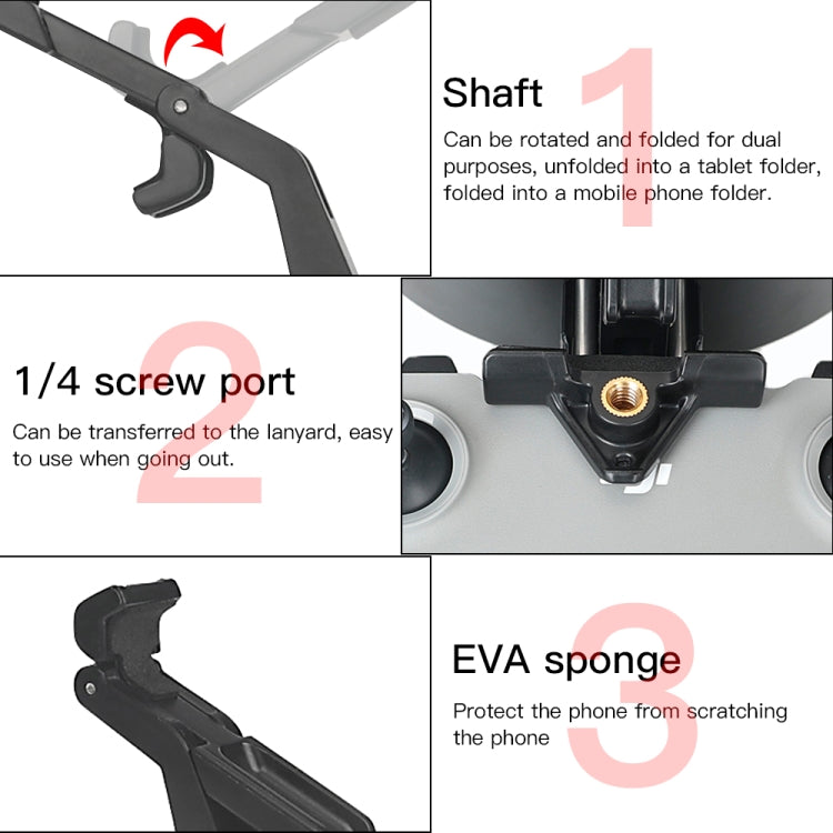 RCSTQ Remote Control Phone Tablet Bracket for DJI Mavic 3/Mini 2/Mini 3 Pro,Style: