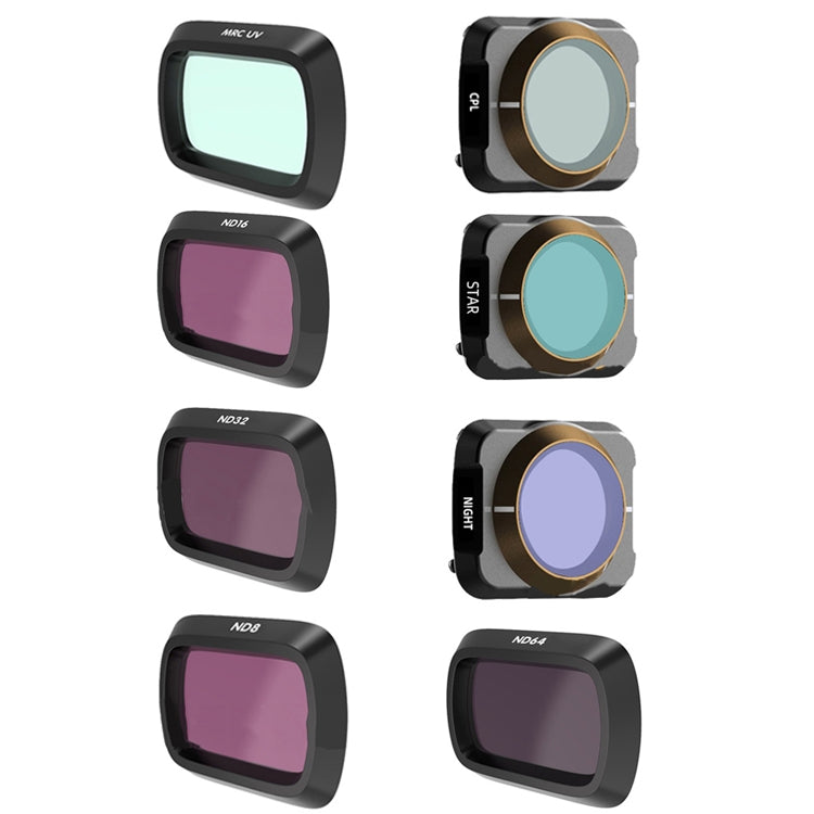 JSR For DJI Mavic Air 2 Motion Camera Filter, Style:, UV, ND8, ND16, ND32, ND64, STAR, Anti-light, ND2-5, ND6-9, ND2-5+ND6-9+Anti-light, MCUV+CPL+ND16+ND32, UV+CPL+ND8+ND16+ND32+ND64, UV+CPL+ND8+ND16+ND32+ND64+STAR+Anti-light