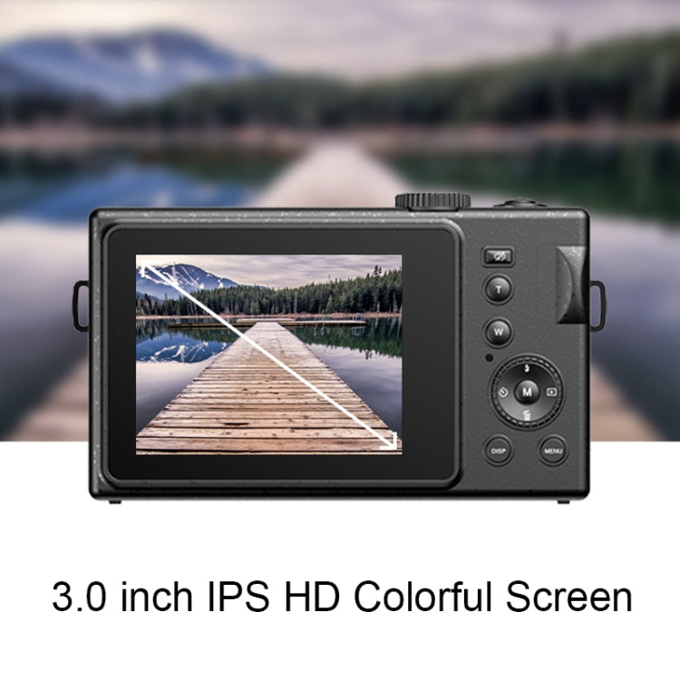 R1 48 Million HD Pixels 3.0 Inch IPS Screen Children Digital Camera, Spec:, Black, Pink, Black+Card Reader, Pink+Card Reader