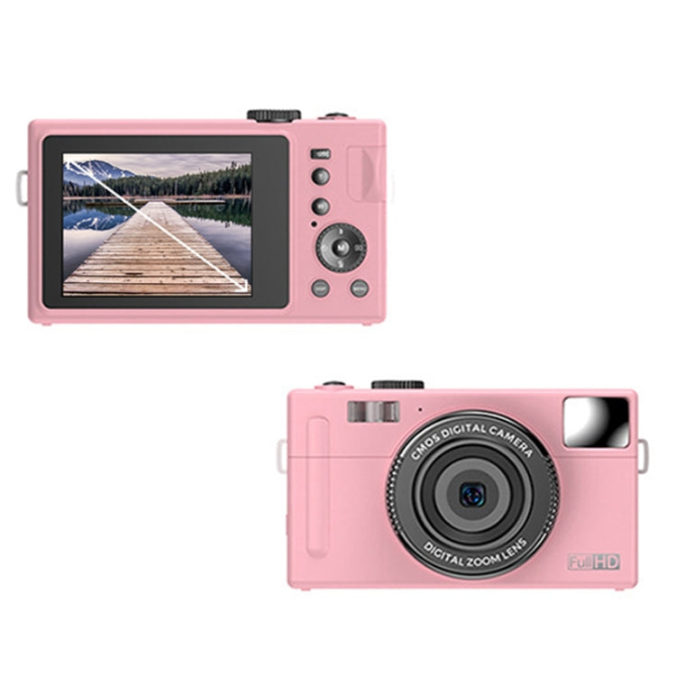 R1 48 Million HD Pixels 3.0 Inch IPS Screen Children Digital Camera, Spec:, Black, Pink, Black+Card Reader, Pink+Card Reader