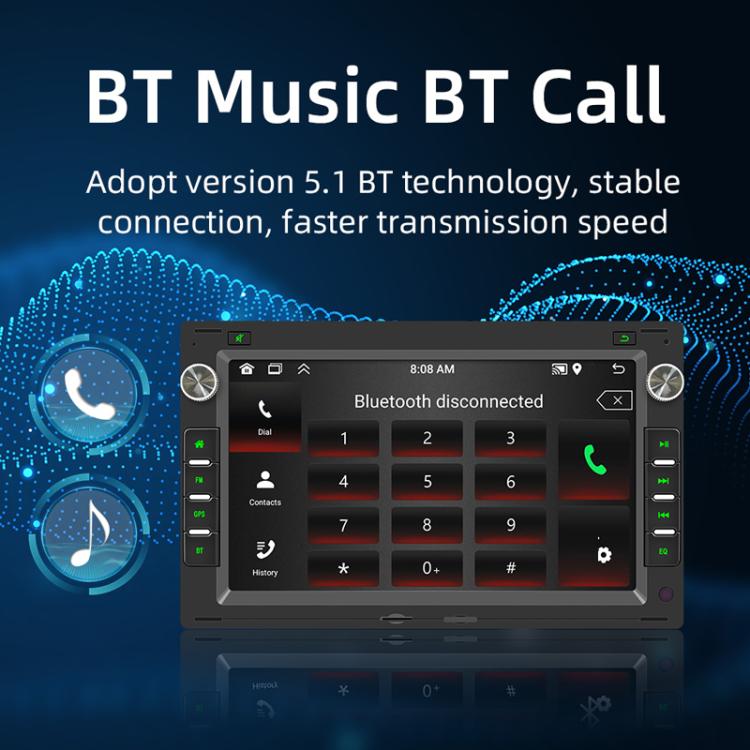 For Volkswagen Passat 7 Inch Bluetooth GPS Navigation Car Player, 1+32G, 2+32G, 2+64G