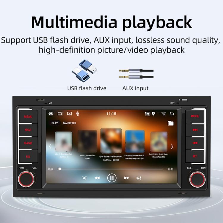 For Volkswagen Touareg 7 Inch GPS Navigation WIFI Car MP5, 1+32G, 2+32G, 2+64G
