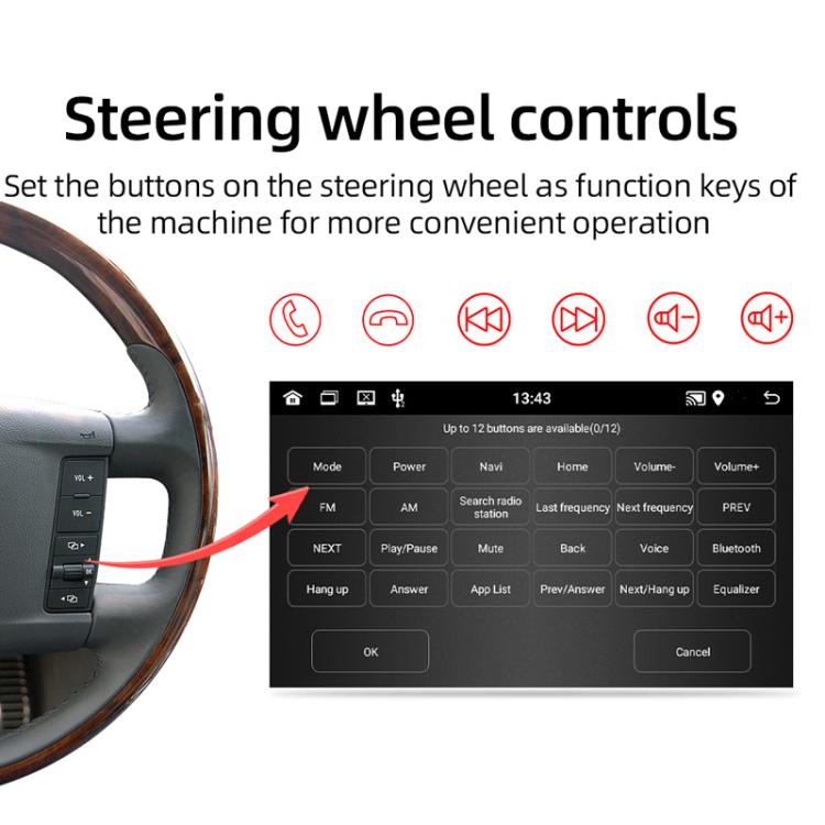 For Volkswagen Touareg 7 Inch GPS Navigation WIFI Car MP5, 1+32G, 2+32G, 2+64G