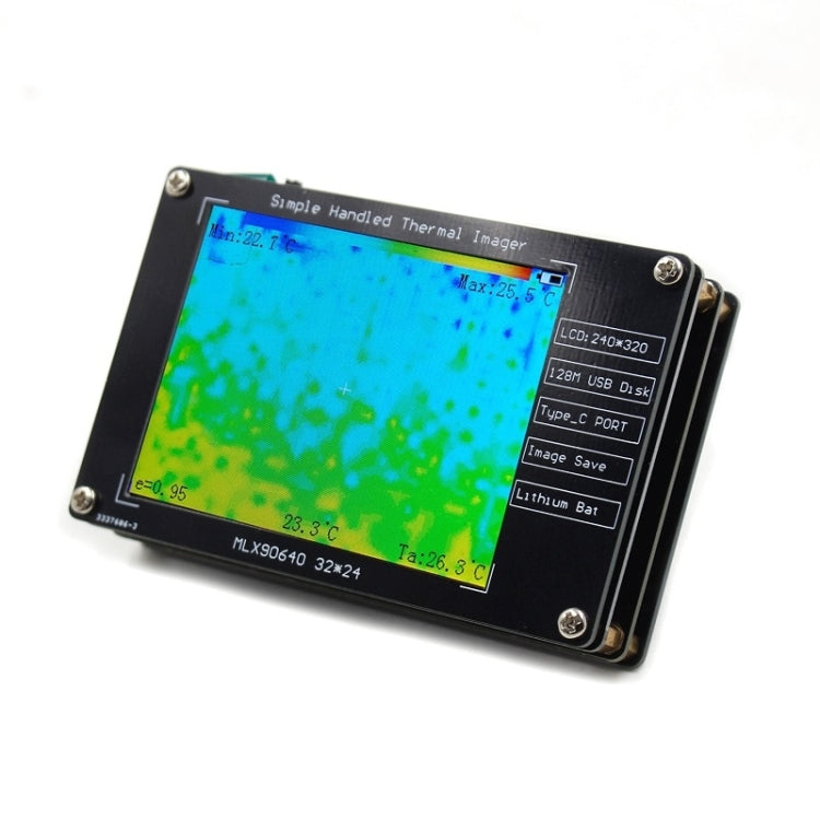 MLX90640 2.8-Inch LCD Digital Infrared Thermal Imaging Inspection Tool, MLX90640