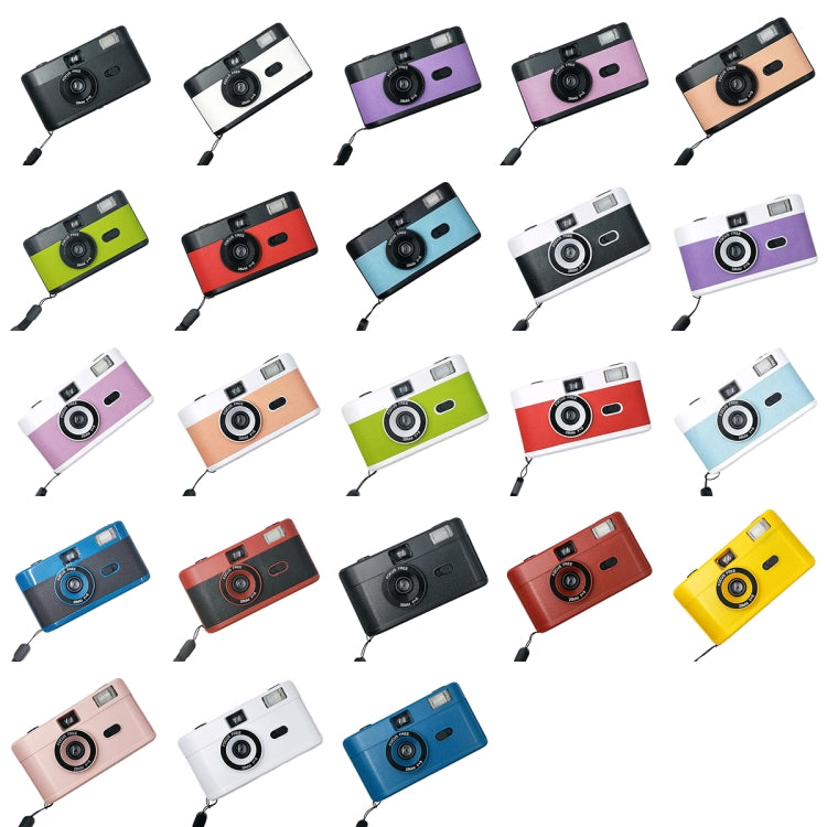 R2-FILM Retro Manual Reusable Film Camera for Children without Film, Black+Black, Black+White, Black+Purple, Black+Pink Purple, Black+Orange Pink, Black+Grass Green, Black+Red, Black+Blue, White+Black, White+Purple, White+Pink Purple, White+Pink Orange...
