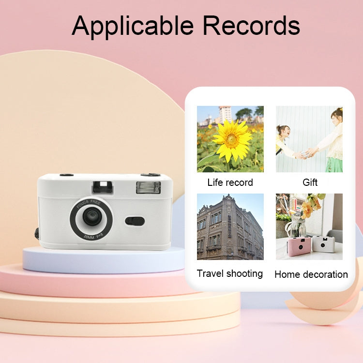 R2-FILM Retro Manual Reusable Film Camera for Children without Film, Black+Black, Black+White, Black+Purple, Black+Pink Purple, Black+Orange Pink, Black+Grass Green, Black+Red, Black+Blue, White+Black, White+Purple, White+Pink Purple, White+Pink Orange...