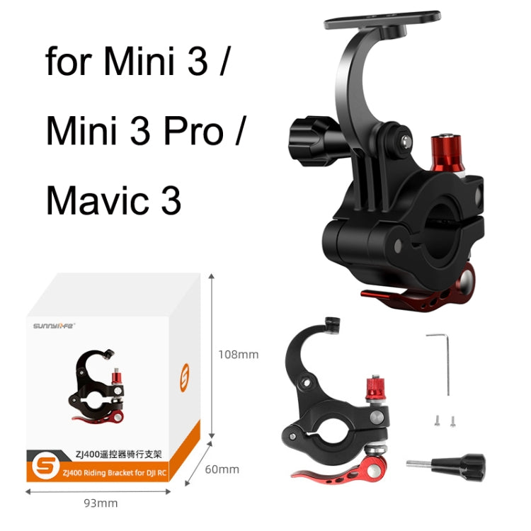 For DJI Mini 3 Pro / RC1 Sunnylife MM3-ZJ400 Remote Control Shooting Camera Bicycle Clip