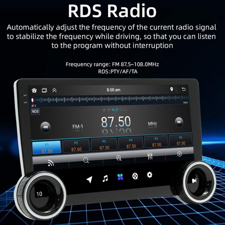 10.1 inch IPS Display + 2.5D Touch Screen Bluetooth FM Radio Car Navigation Machine, 1+32G, 2+32G, 2+64G