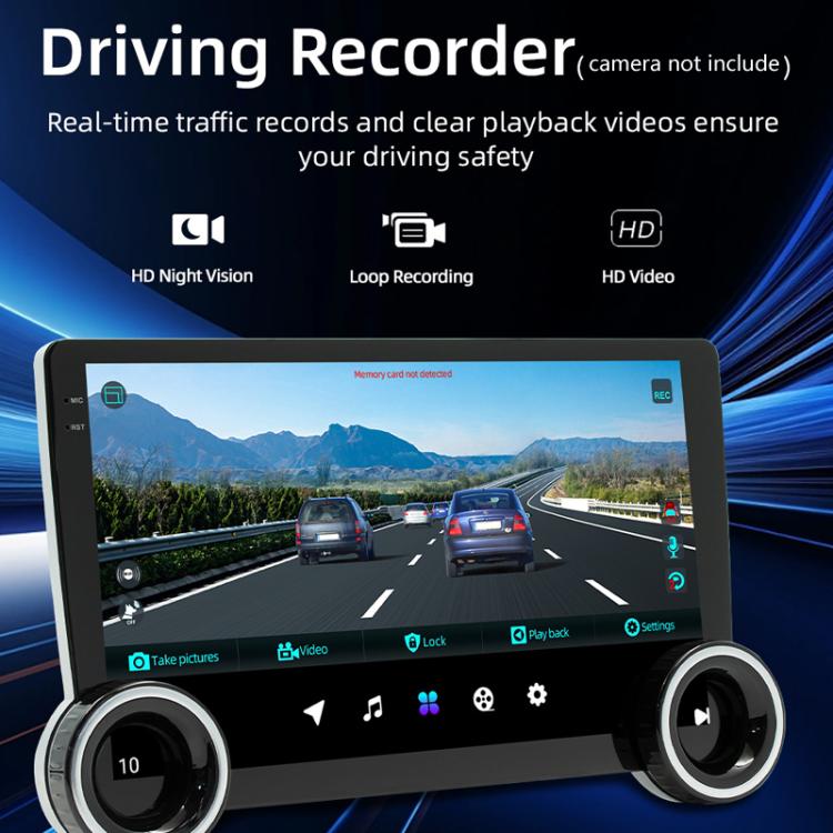 10.1 inch IPS Display + 2.5D Touch Screen Bluetooth FM Radio Car Navigation Machine, 1+32G, 2+32G, 2+64G