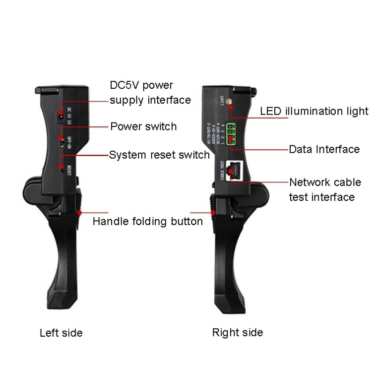 JSK-4300B 4.3 inch Handheld 12V Output Network Cable Monitoring Tester, 4.3 inch (With US Plug Power Adapter), 4.3 inch (With EU Plug Power Adapter), 4.3 inch (With UK Plug Power Adapter), 4.3 inch (With AU Plug Power Adapter)