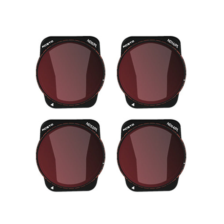 For DJI Air 3 RCSTQ Multi-Layer Coating Waterproof  Filter, CPL, UV, ND-PL8, NDL-PL16, ND-PL32, ND-PL64, ND8/16/32/64 4-in-1, ND-PL8/16/32/64 4-in-1, ND4/8/16/32/64+UV+CPL 6 -in-1, ND-PL8/16/32/64 +UV +CPL 6-in-1