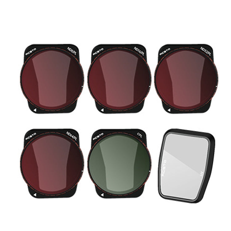 For DJI Air 3 RCSTQ Multi-Layer Coating Waterproof  Filter, CPL, UV, ND-PL8, NDL-PL16, ND-PL32, ND-PL64, ND8/16/32/64 4-in-1, ND-PL8/16/32/64 4-in-1, ND4/8/16/32/64+UV+CPL 6 -in-1, ND-PL8/16/32/64 +UV +CPL 6-in-1