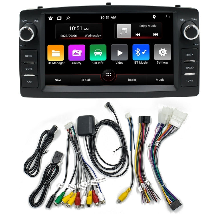 For BYD F3 7 inch Car Android Navigation Bluetooth FM Radio, 2+32G, 2+64G