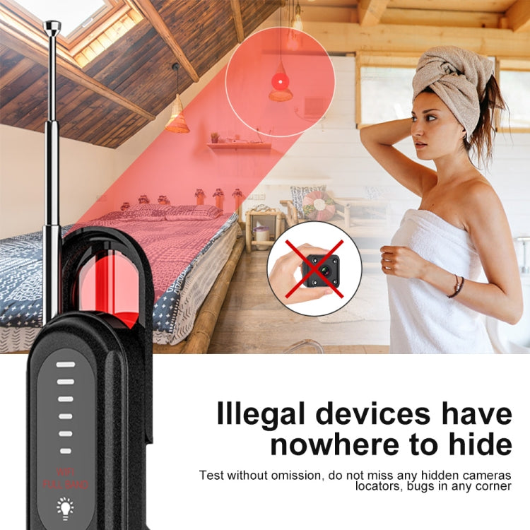 T01 Wireless Detector Camera Anti-eavesdropping Positioning GPS Alarm, T01