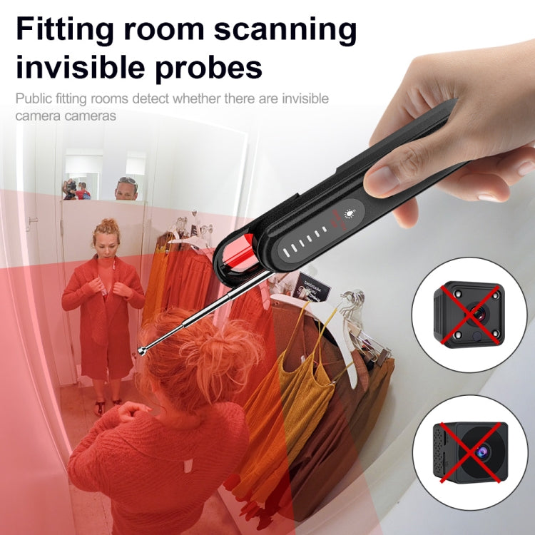T01 Wireless Detector Camera Anti-eavesdropping Positioning GPS Alarm, T01