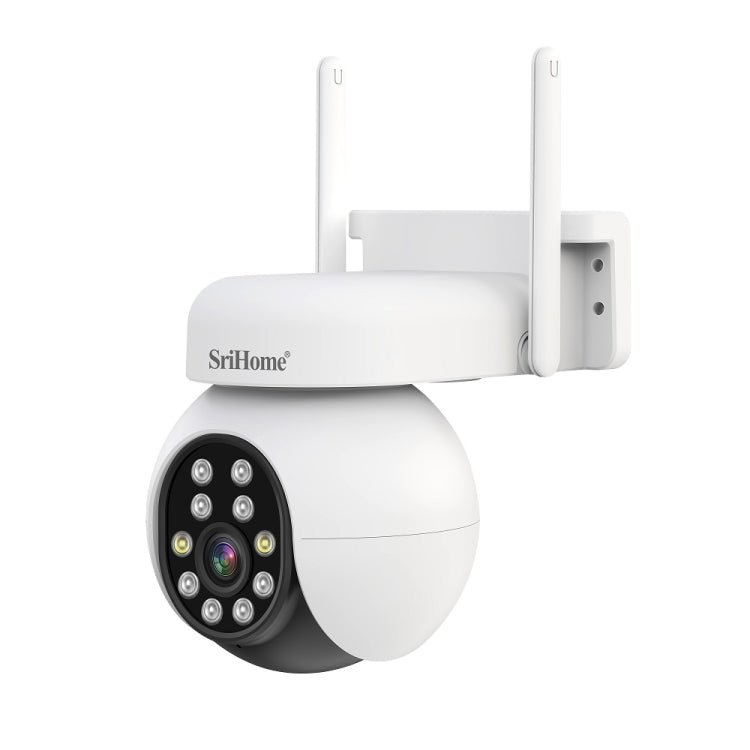 SriHome SH052 Wifi 5MP Wireless PTZ IP AI Auto Tracking Sound&Light Alarm Starlight Color Night Vision Outdoors Surveillance Camera