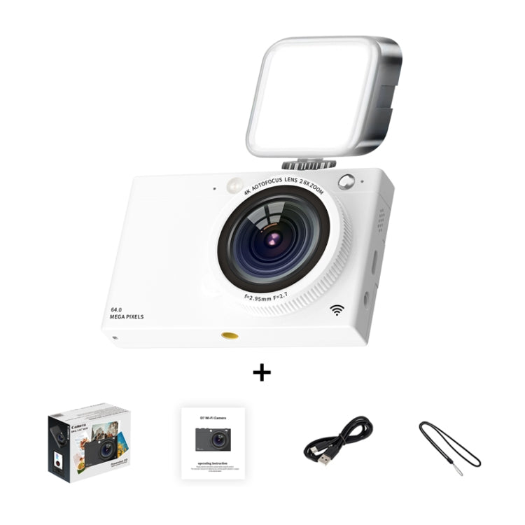 High-Definition CCD Digital Camera 64 Million WiFi Card Camera, Black, White, Black + Microphone/Fill Light/Headphone Cable, White + Microphone/Fill Light/Headphone Cable, Black + Fill Light, White + Fill Light, Black + Microphone, White + Microphone��...