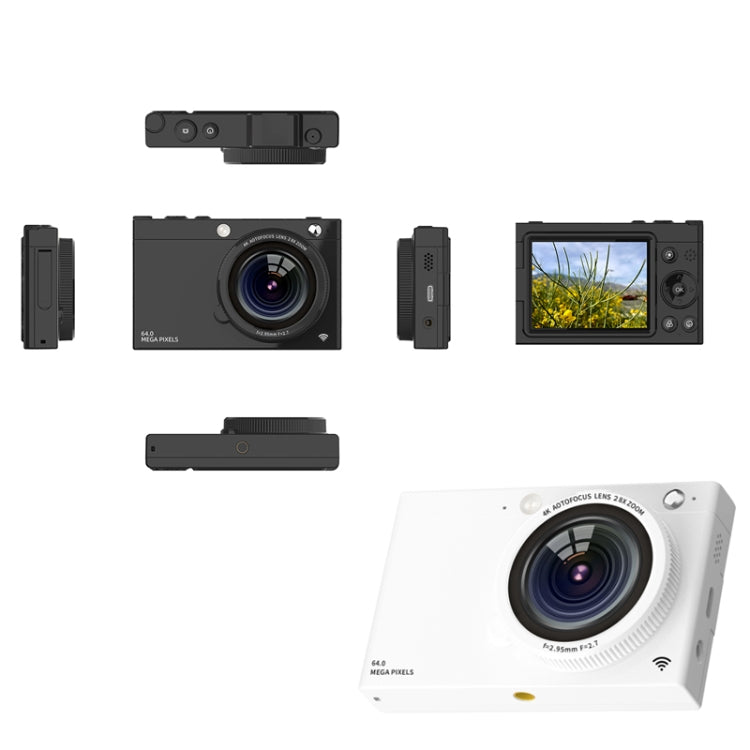 High-Definition CCD Digital Camera 64 Million WiFi Card Camera, Black, White, Black + Microphone/Fill Light/Headphone Cable, White + Microphone/Fill Light/Headphone Cable, Black + Fill Light, White + Fill Light, Black + Microphone, White + Microphone��...