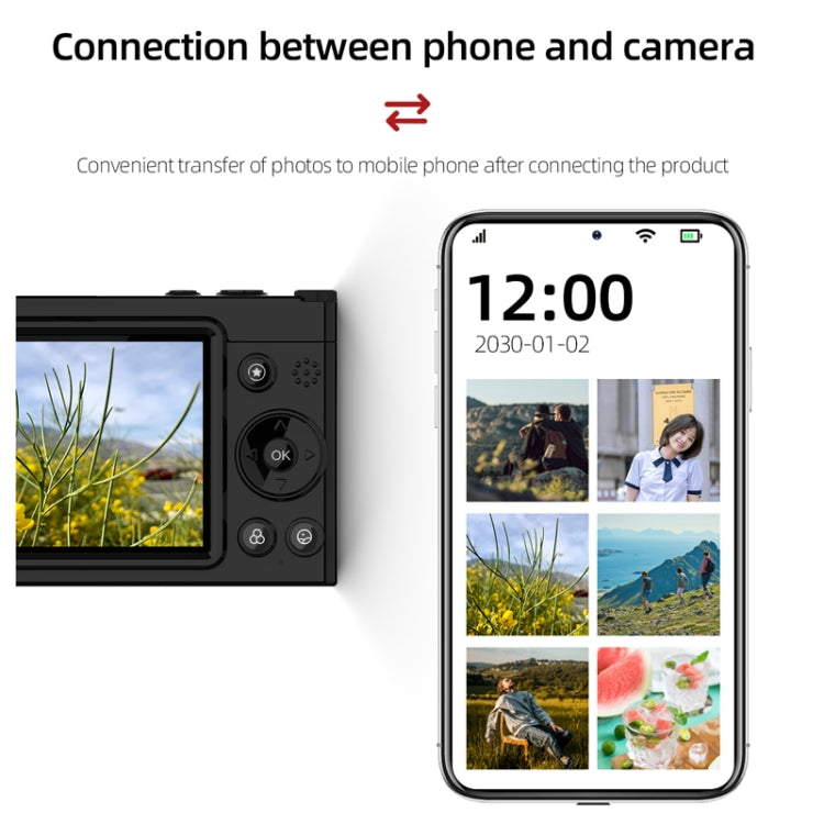 High-Definition CCD Digital Camera 64 Million WiFi Card Camera, Black, White, Black + Microphone/Fill Light/Headphone Cable, White + Microphone/Fill Light/Headphone Cable, Black + Fill Light, White + Fill Light, Black + Microphone, White + Microphone��...