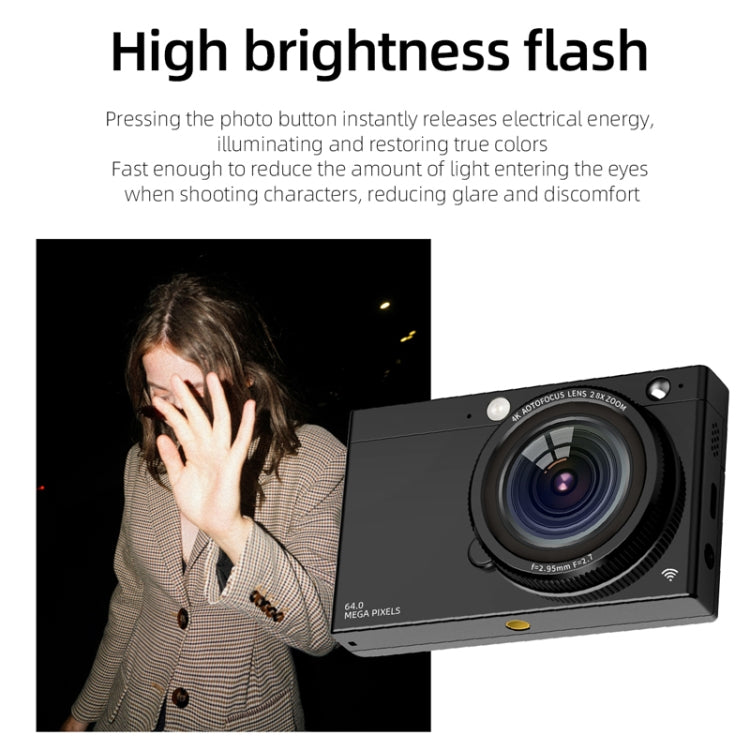 High-Definition CCD Digital Camera 64 Million WiFi Card Camera, Black, White, Black + Microphone/Fill Light/Headphone Cable, White + Microphone/Fill Light/Headphone Cable, Black + Fill Light, White + Fill Light, Black + Microphone, White + Microphone��...