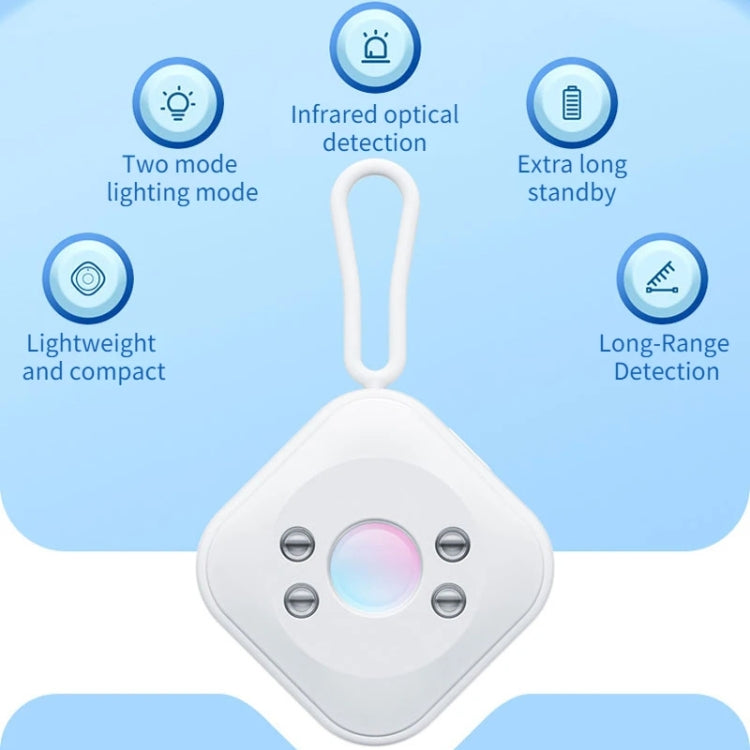 Camera Detector Hotel Anti-Shooting Surveillance Infrared Inspector, White, Black