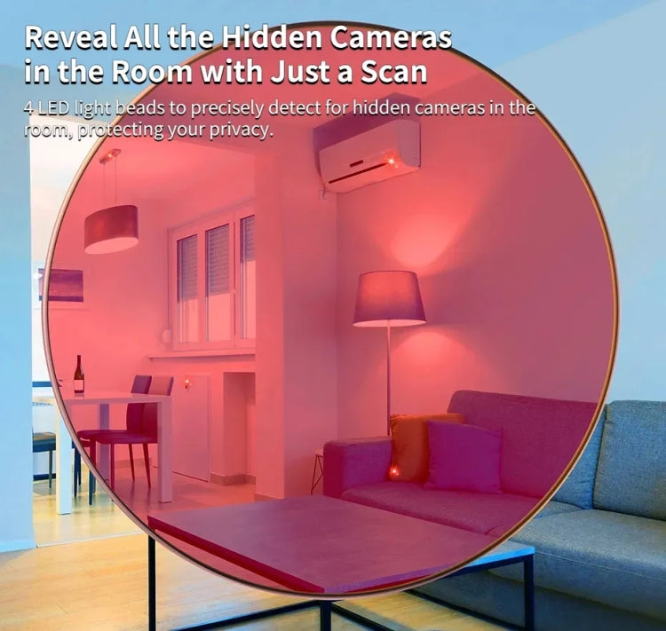 Camera Detector Hotel Anti-Shooting Surveillance Infrared Inspector, White, Black