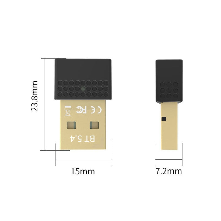 USB Bluetooth 5.4 Adapter Transmitter Receiver Bluetooth Audio PC Adapter, Bluetooth 5.4