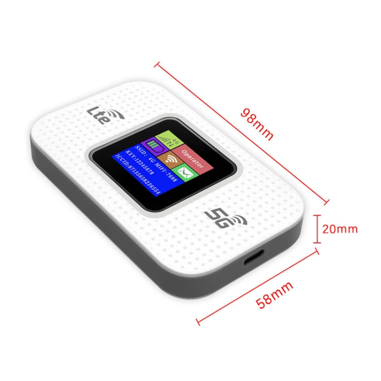 4G Mobile WiFi Plug-in Wireless Router Car Portable WiFi, MF68E-LCD Eurasian Version