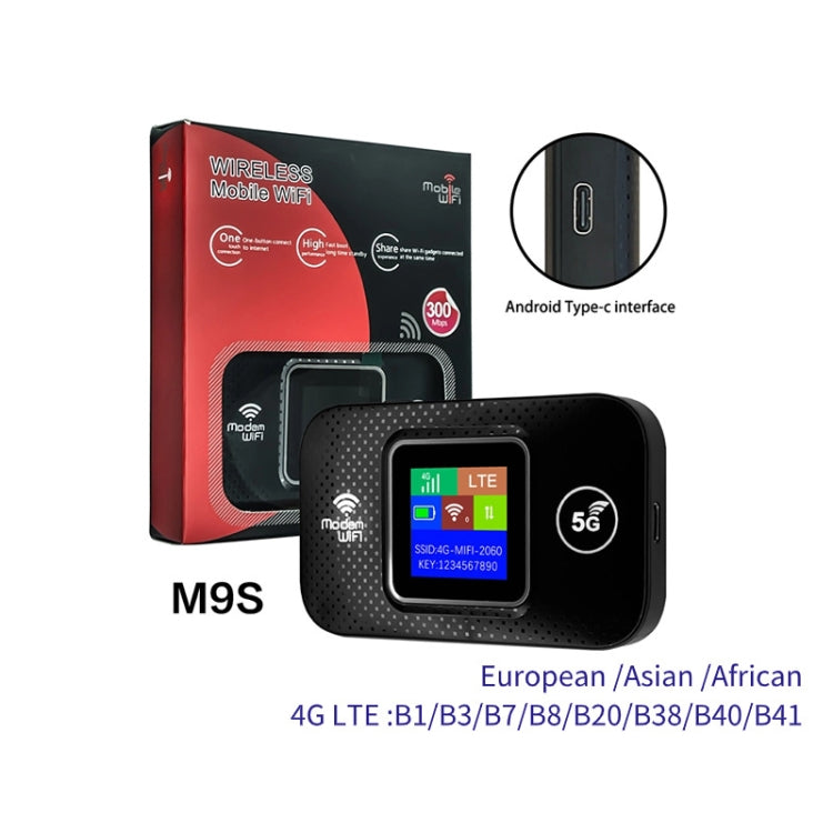 4G Portable WiFi Plug-in Wireless Router Car WiFi, M9S-LCD, M9S-LED