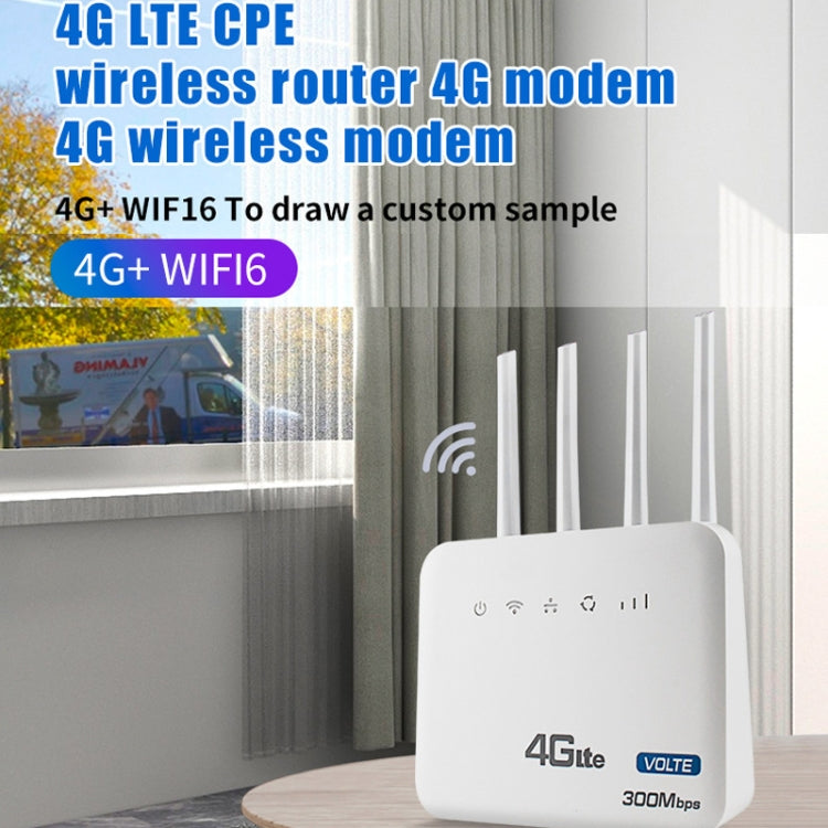 4G WiFi6 VOLTE CPE Wireless SIM Card Router With RJ45+RJ11, US Plug, CLM920 European Version, CLM920 American Version