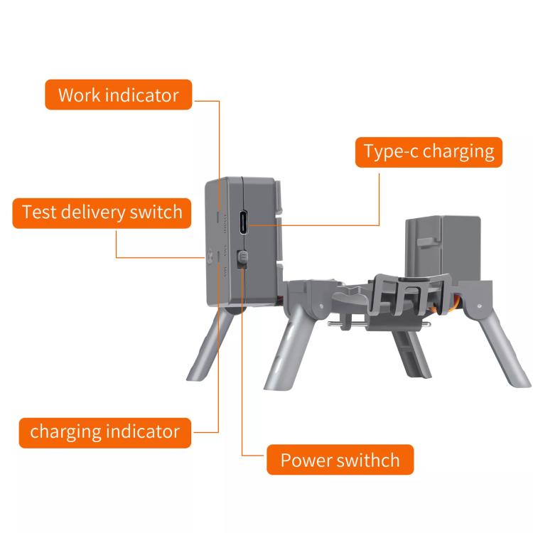 For DJI Air 3S / Air 3 Drone YX Airdrop System Rechargeable Thrower Load 500g, For DJI Air 3S / Air 3