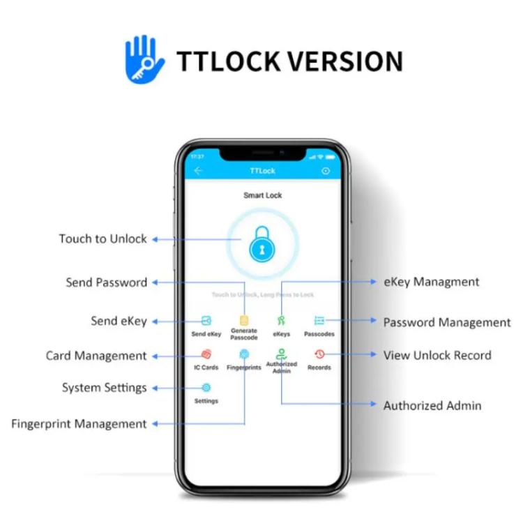 Smart Bluetooth Key Box Supports Fingerprint/APP/Password/IC Card Unlocking, Tuya  App, TTLOCK App