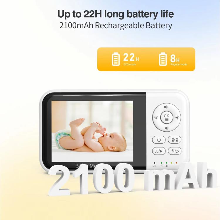 3.2 inch LCD Wireless Video Baby Monitor 2 Way Audio Talk Night Vision Surveillance Security Camera, US Plug, EU Plug, UK Plug, AU Plug