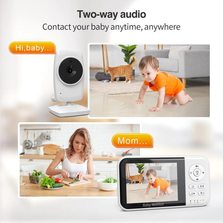3.2 inch LCD Wireless Video Baby Monitor 2 Way Audio Talk Night Vision Surveillance Security Camera, US Plug, EU Plug, UK Plug, AU Plug