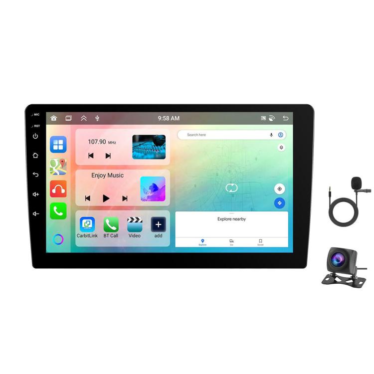 9 Inch Android 4+64G Dual-Butt Large Screen Car Carplay Built-In DAB Car Central Control Integrated Navigation System, Standard, Standard+AHD+Microphone