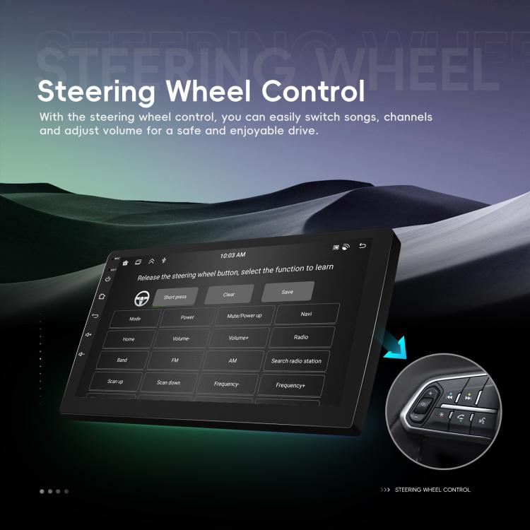 9 Inch Android 4+64G Dual-Butt Large Screen Car Carplay Built-In DAB Car Central Control Integrated Navigation System, Standard, Standard+AHD+Microphone