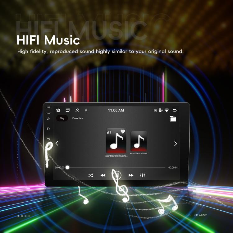 9 Inch Android 4+64G Dual-Butt Large Screen Car Carplay Built-In DAB Car Central Control Integrated Navigation System, Standard, Standard+AHD+Microphone