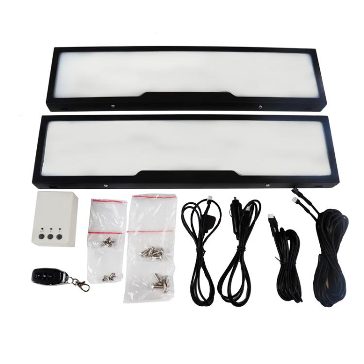 Fog Version EU Standard Double License Plate Frame Car Modification Accessories