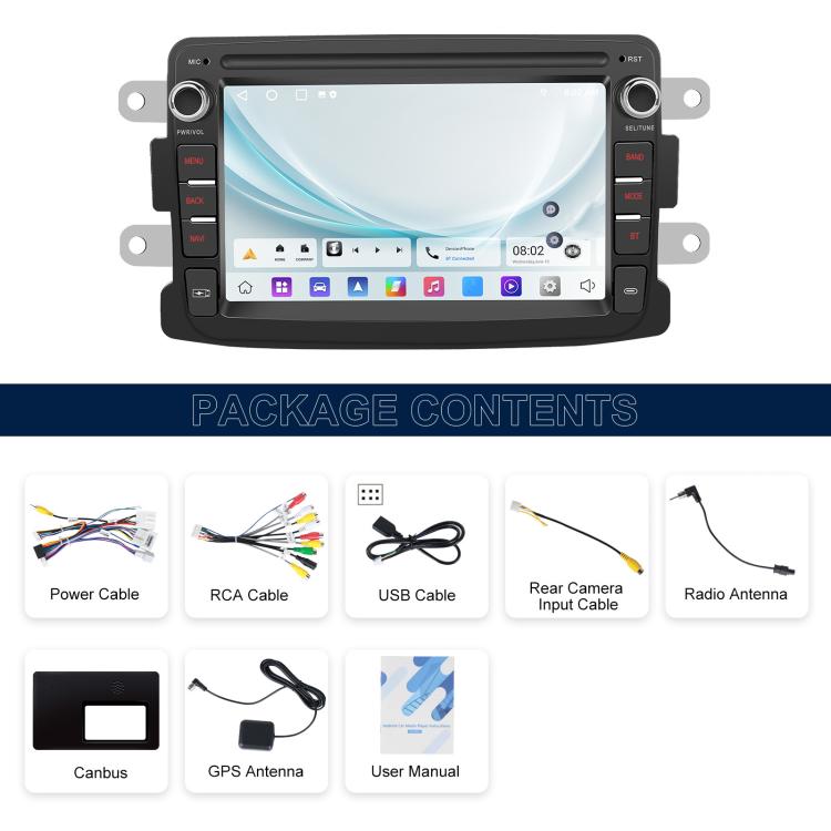 7 inch Horizontal Screen Android Navigation Car Bluetooth MP5 Player, For Renault / Captur / Symbol, 2+64G, 4+64G