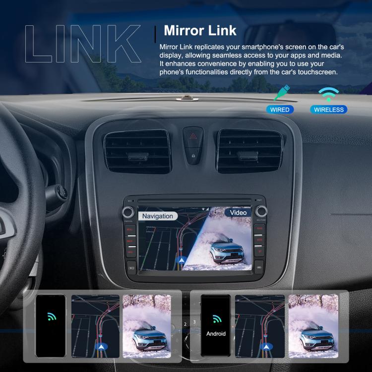 7 inch Horizontal Screen Android Navigation Car Bluetooth MP5 Player, For Renault / Captur / Symbol, 2+64G, 4+64G