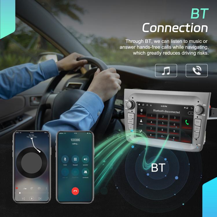 For Alfa Romeo MITO 2008-2016 7 inch Horizontal Screen Android 15 Carplay Car Center Control Integrated Machine