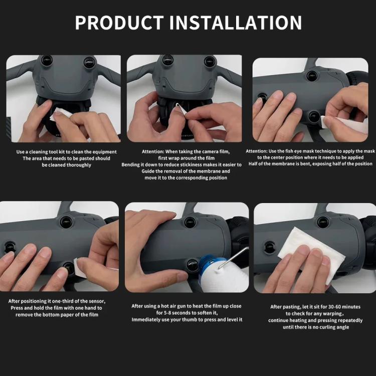 CQT Nano Coating Protective Film for DJI Mavic 4 Pro Lens & Sensor Screen Protector with Hot Air Blower Kit, Screen Film